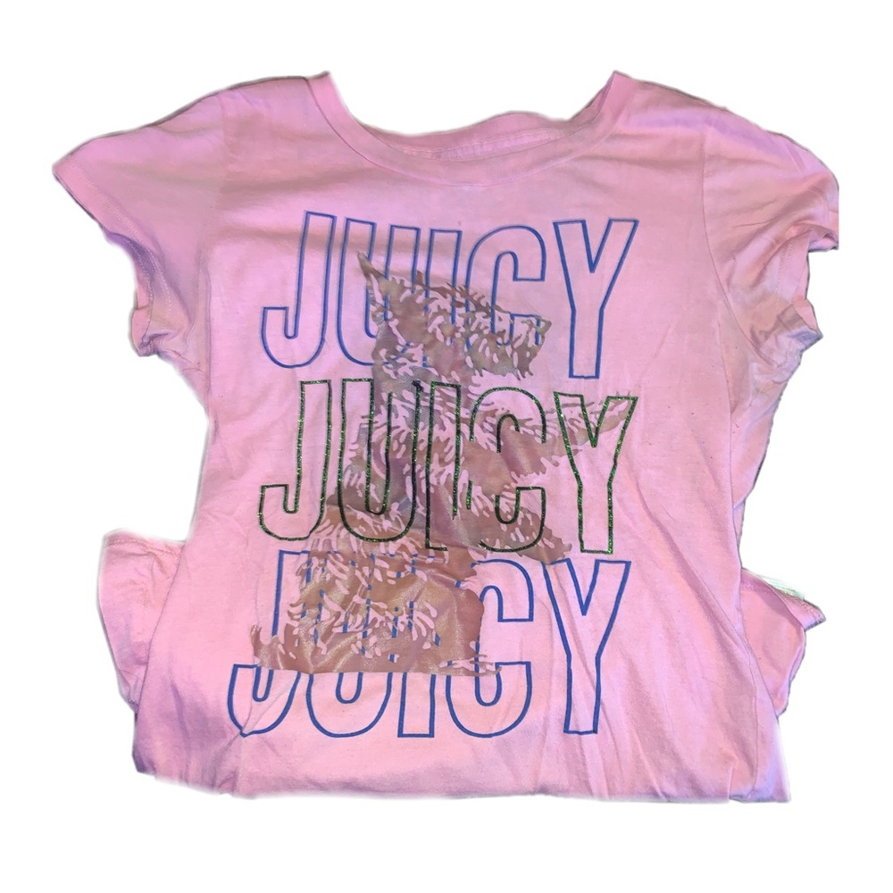 Juicy Couture logo pink t shirt
